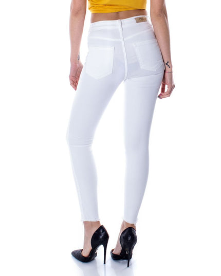 Only White Cotton Skinny Jeans