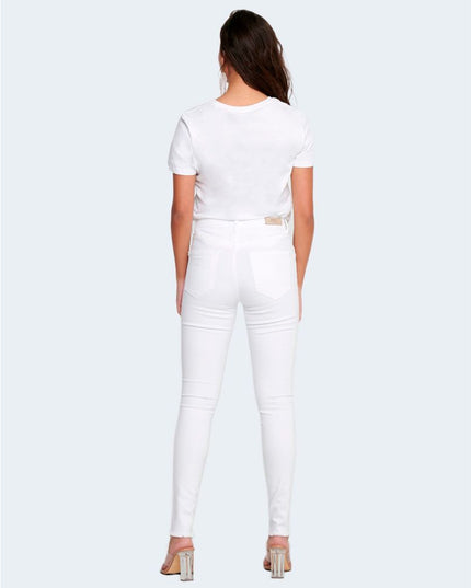 Only White Cotton Skinny Jeans
