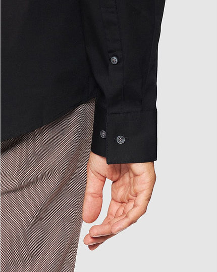 Calvin Klein Black Cotton Dress Shirt