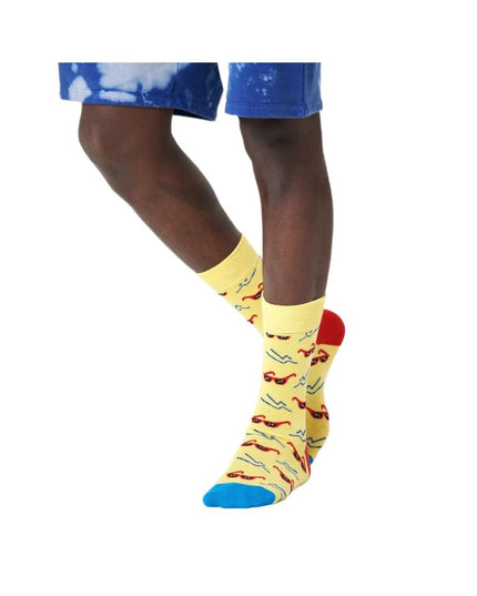 Happy Socks Yellow Cotton Socks
