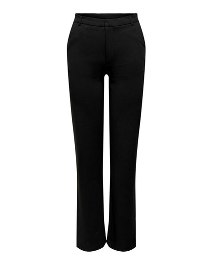 Jacqueline De Yong Black Elastane Pant