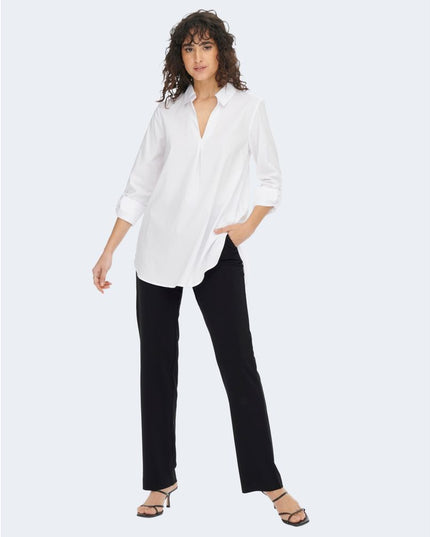 Jacqueline De Yong Black Elastane Pant