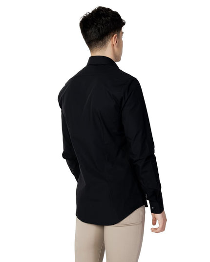 Calvin Klein Black Cotton Dress Shirt