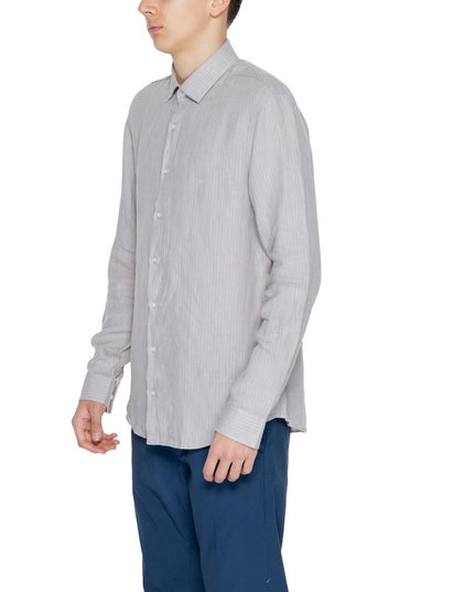 Calvin Klein Beige Linen Dress Shirt