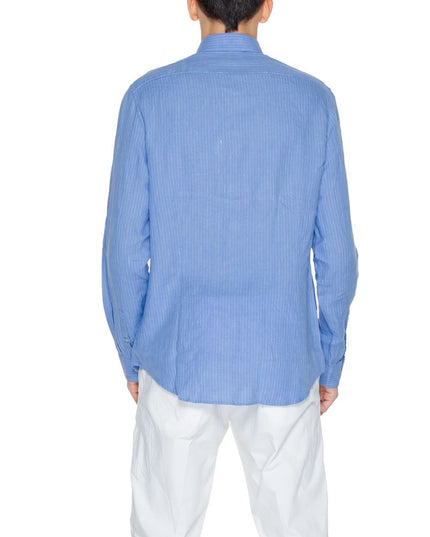 Calvin Klein Blue Linen Dress Shirt