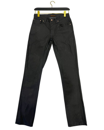 Nudie Jeans Black Cotton Jeans Denim