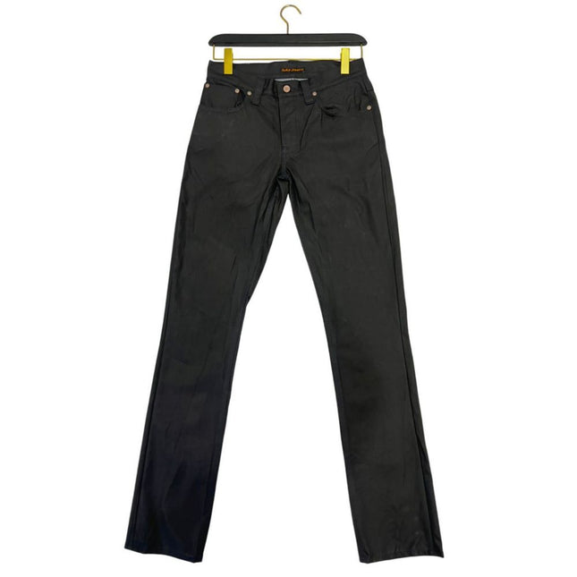 Nudie Jeans Black Cotton Jeans Denim