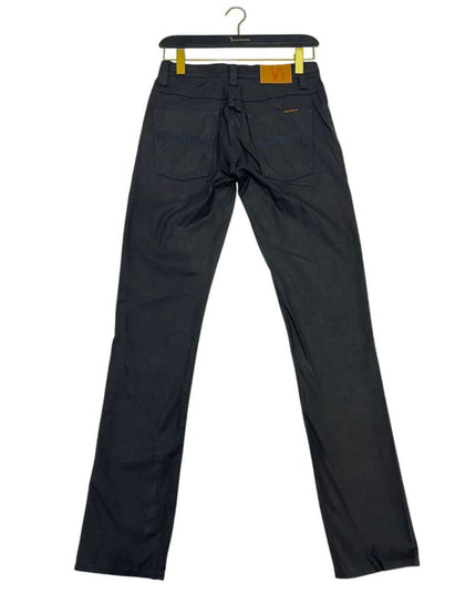 Nudie Jeans Black Cotton Jeans Denim
