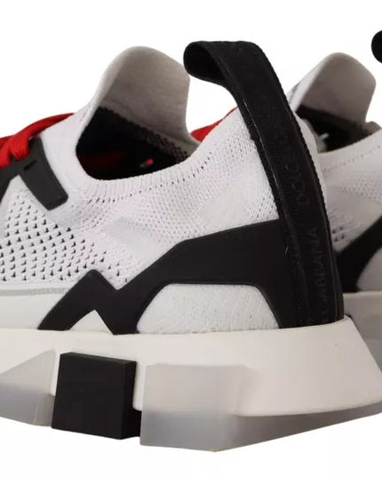 Dolce & Gabbana White SORRENTO Sport Stretch Men Shoes Sneakers