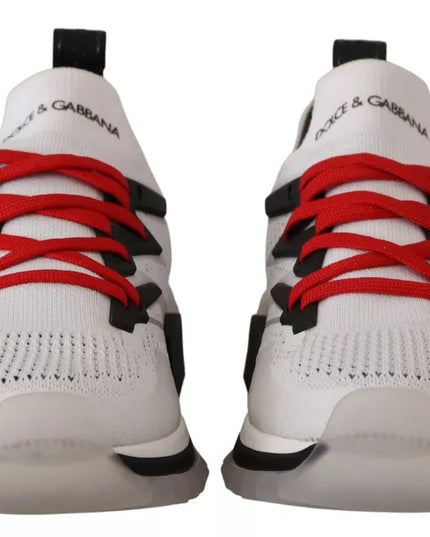 Dolce & Gabbana White SORRENTO Sport Stretch Men Shoes Sneakers