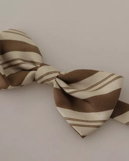 Dolce & Gabbana Multicolor Patterned Adjustable Neck Bow Tie Men