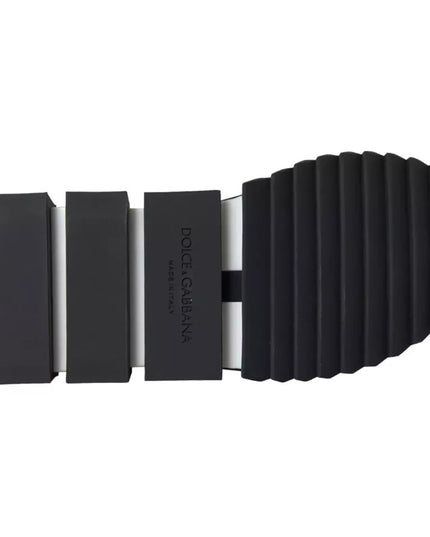 Dolce & Gabbana Black White Logo Sorrento Mens Sneakers Shoes