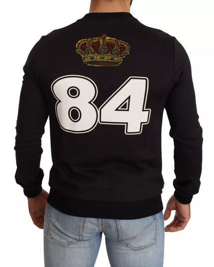 Dolce & Gabbana Black Cupid Print Hoodie Sweatshirt Sweater