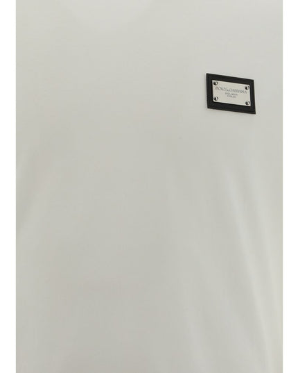 Dolce & Gabbana White Cotton T-Shirt