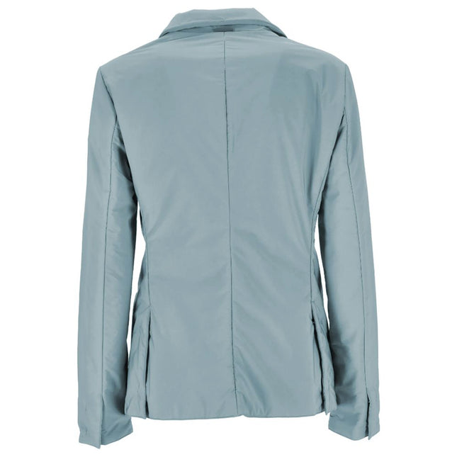People Of Shibuya Light Blue Polyester Women Jacket