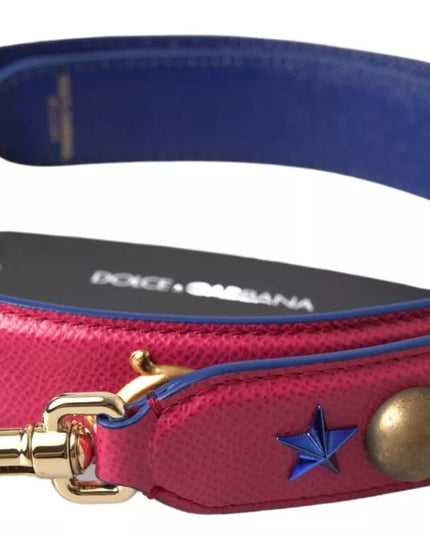 Dolce & Gabbana Pink Exotic Leather Studded Shoulder Strap