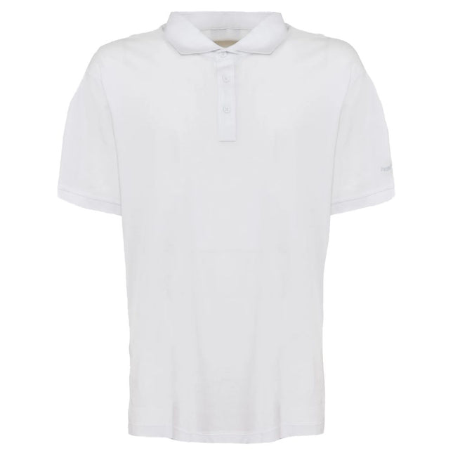 People Of Shibuya White Cotton Polo Shirt