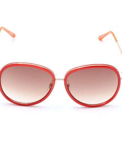 Lancaster Red Metal Sunglasses