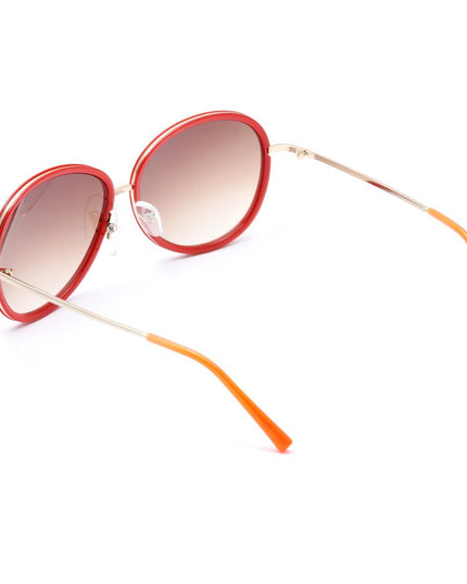 Lancaster Red Metal Sunglasses