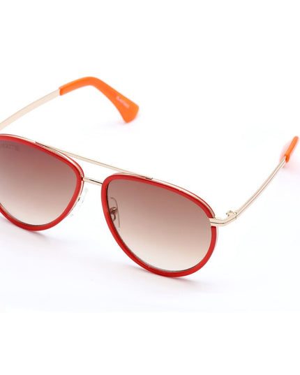 Lancaster Red Metal Sunglasses