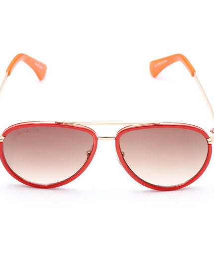 Lancaster Red Metal Sunglasses