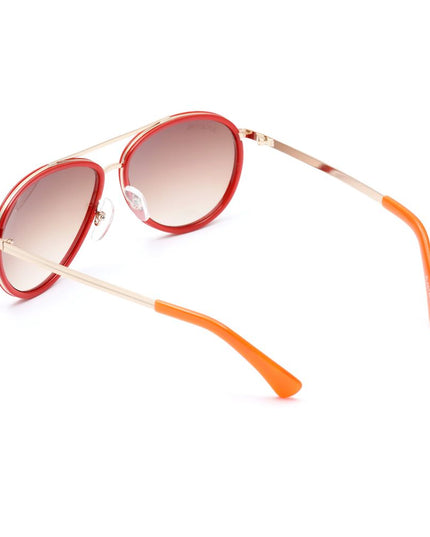 Lancaster Red Metal Sunglasses