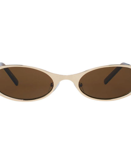 More & More Gold Metal Sunglasses