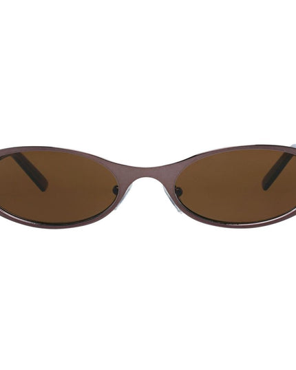 More & More Brown Metal Sunglasses
