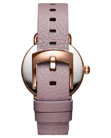 MVMT Purple Leather Dress Watch