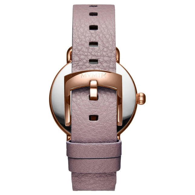 MVMT Purple Leather Dress Watch