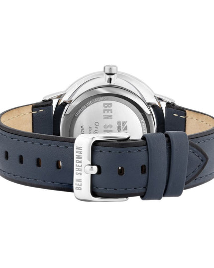 Ben Sherman Blue Leather Dress Watch