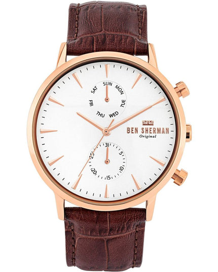 Ben Sherman Brown Leather Dress Watch