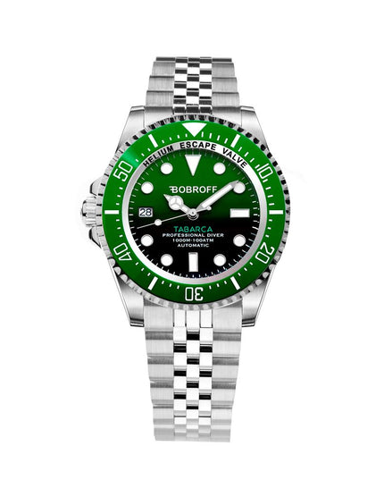 Bobroff Silver Stainless Steel Sport Watch