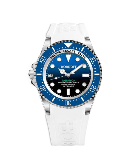 Bobroff White Rubber Sport Watch