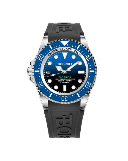 Bobroff Black Rubber Sport Watch