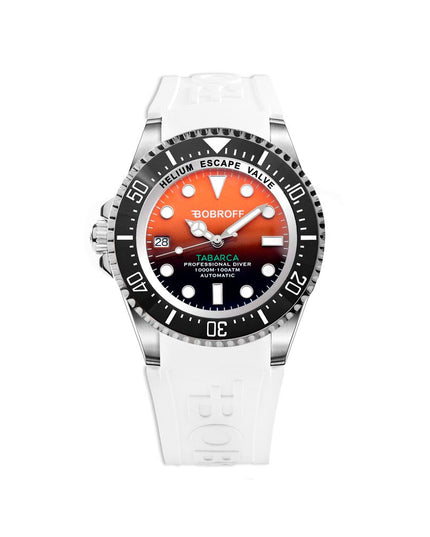 Bobroff White Rubber Sport Watch