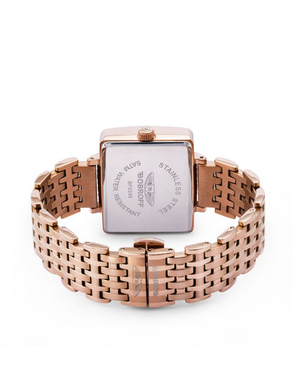 Bobroff Bronze Stainless Steel Dress Watch