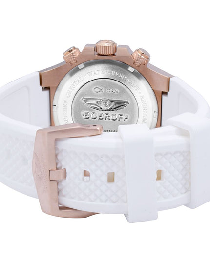 Bobroff White Rubber Bracelet Watch