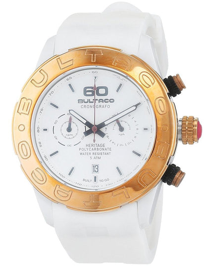 Bultaco White Rubber Sport Watch