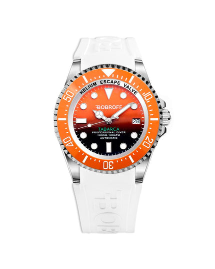 Bobroff White Rubber Sport Watch