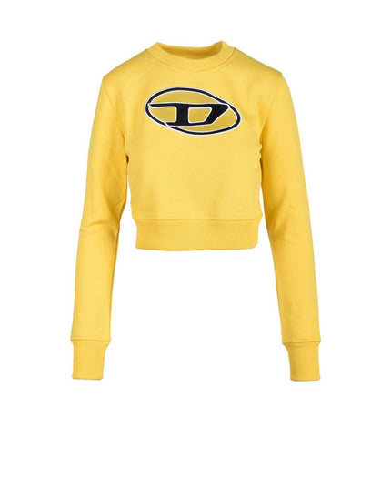 Diesel Yellow Cotton Sweatshirt