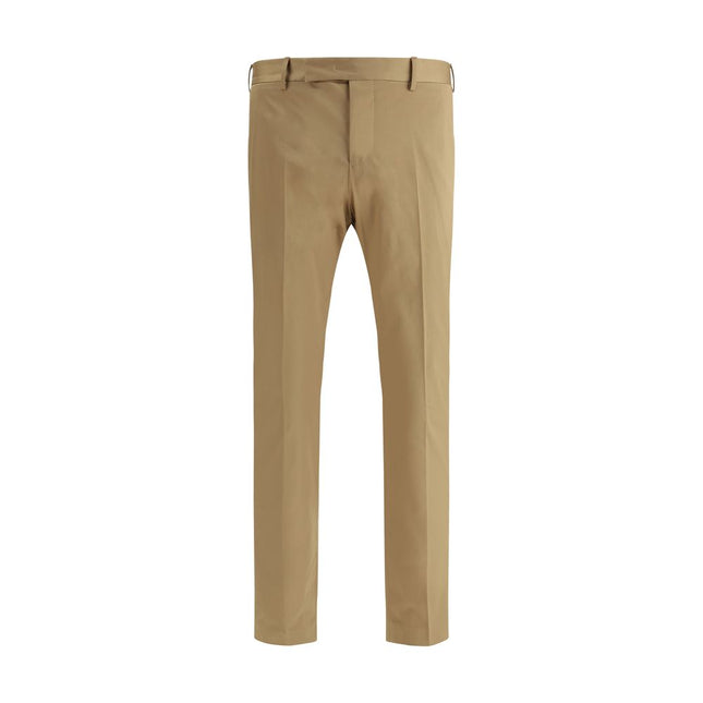 PT Torino Beige Cotton Casual Pants
