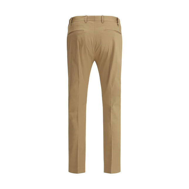 PT Torino Beige Cotton Casual Pants