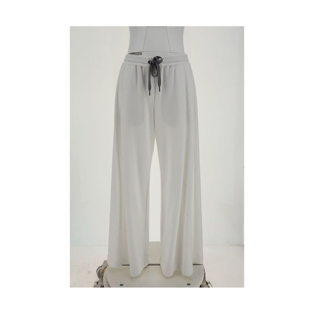 Brunello Cucinelli White Cotton Casual Pants