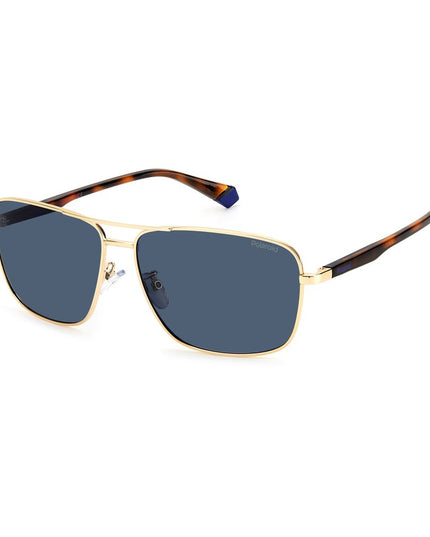 Polaroid Gold Metal Sunglasses