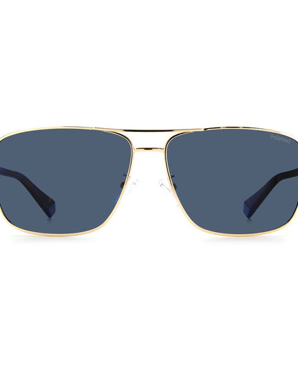 Polaroid Gold Metal Sunglasses
