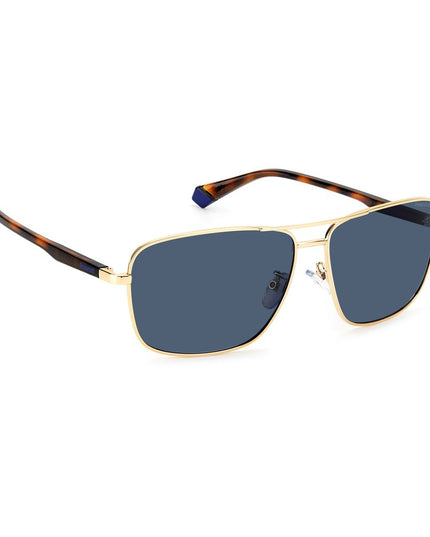 Polaroid Gold Metal Sunglasses