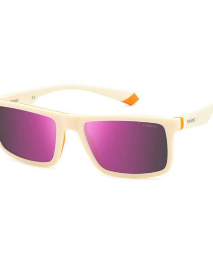 Polaroid White Rubber Sunglasses