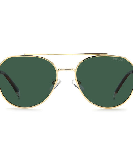Polaroid Gold Stainless Steel Sunglasses