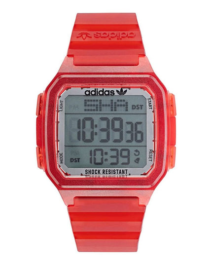 Adidas Red Resin Digital Watch